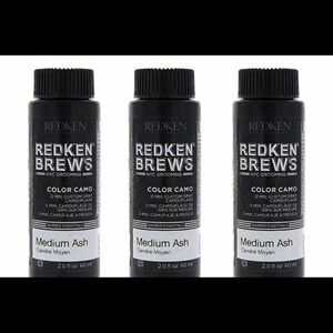 Redken Brews Medium Ash Color Camo for Men x3